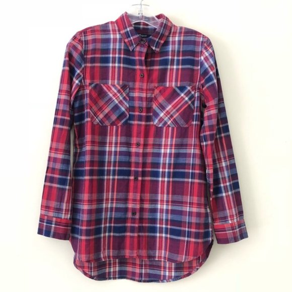 Madewell Ex-Boyfriend Shirt In Kentwood Plaid - Picture 2 of 2